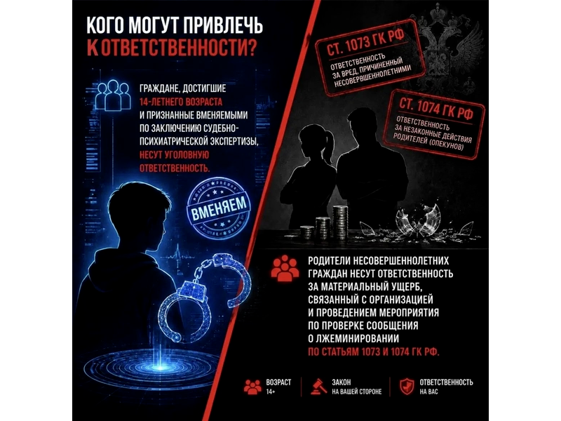 Ложное минирование - не шалость, а преступление! Ложное минирование - не шалость, а преступление!.