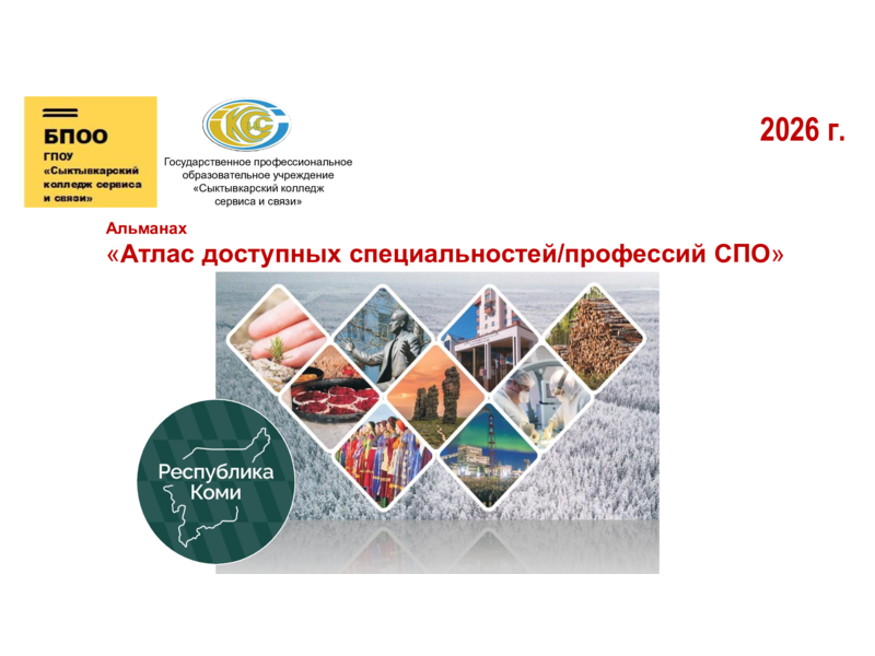 Атлас доступных специальностей/профессий Атлас доступных специальностей/профессий.